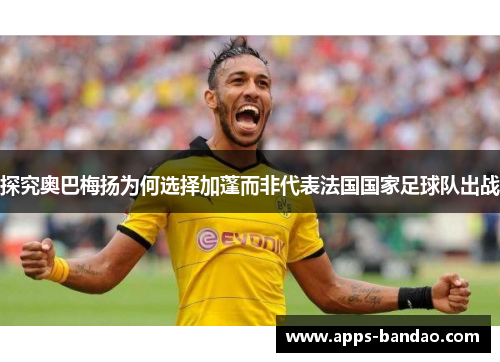 探究奥巴梅扬为何选择加蓬而非代表法国国家足球队出战